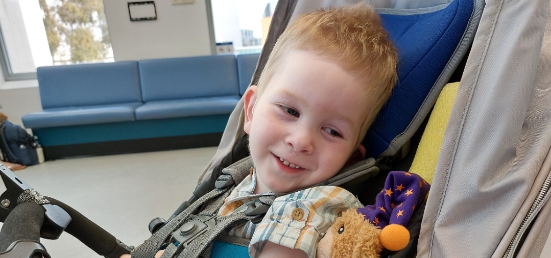 My son waits at the Hospital